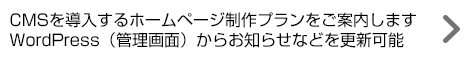 CMSを導入するホームページ制作プランをご案内します